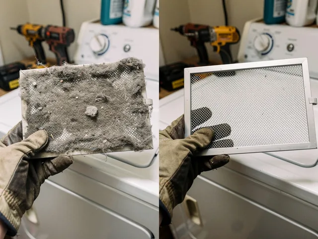 Professional lint trap cleaning by Eastlake Dryer Vent Cleaning in Eastlake