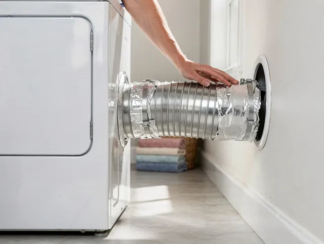 Professional dryer vent hose installation by Eastlake Dryer Vent Cleaning in Eastlake