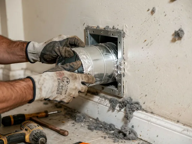 Professional dryer vent repair and installation by Eastlake Dryer Vent Cleaning in Eastlake