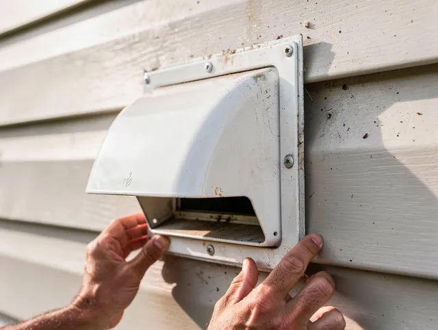 Eastlake Dryer Vent Cleaning technician delivering thorough residential dryer vent cleaning service in Eastlake